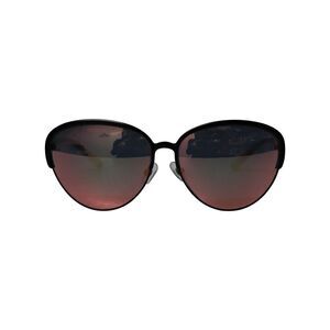 Linda Farrow Cat-Eye Sunglasses in Black and Gold Metal Frame